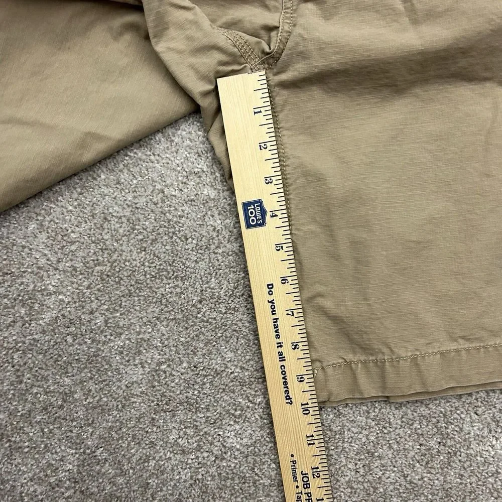 L.L Bean Shorts Mens's Size 42 Beige Cargo Utility Pockets Cotton Casual Outdoor